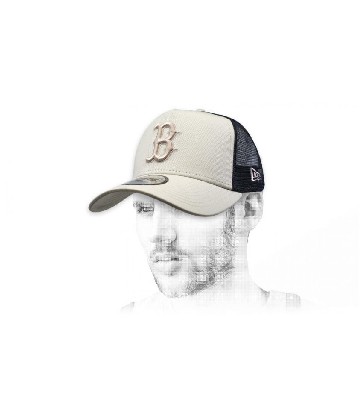 trucker B beige noir Trucker League Ess Boston stone navy